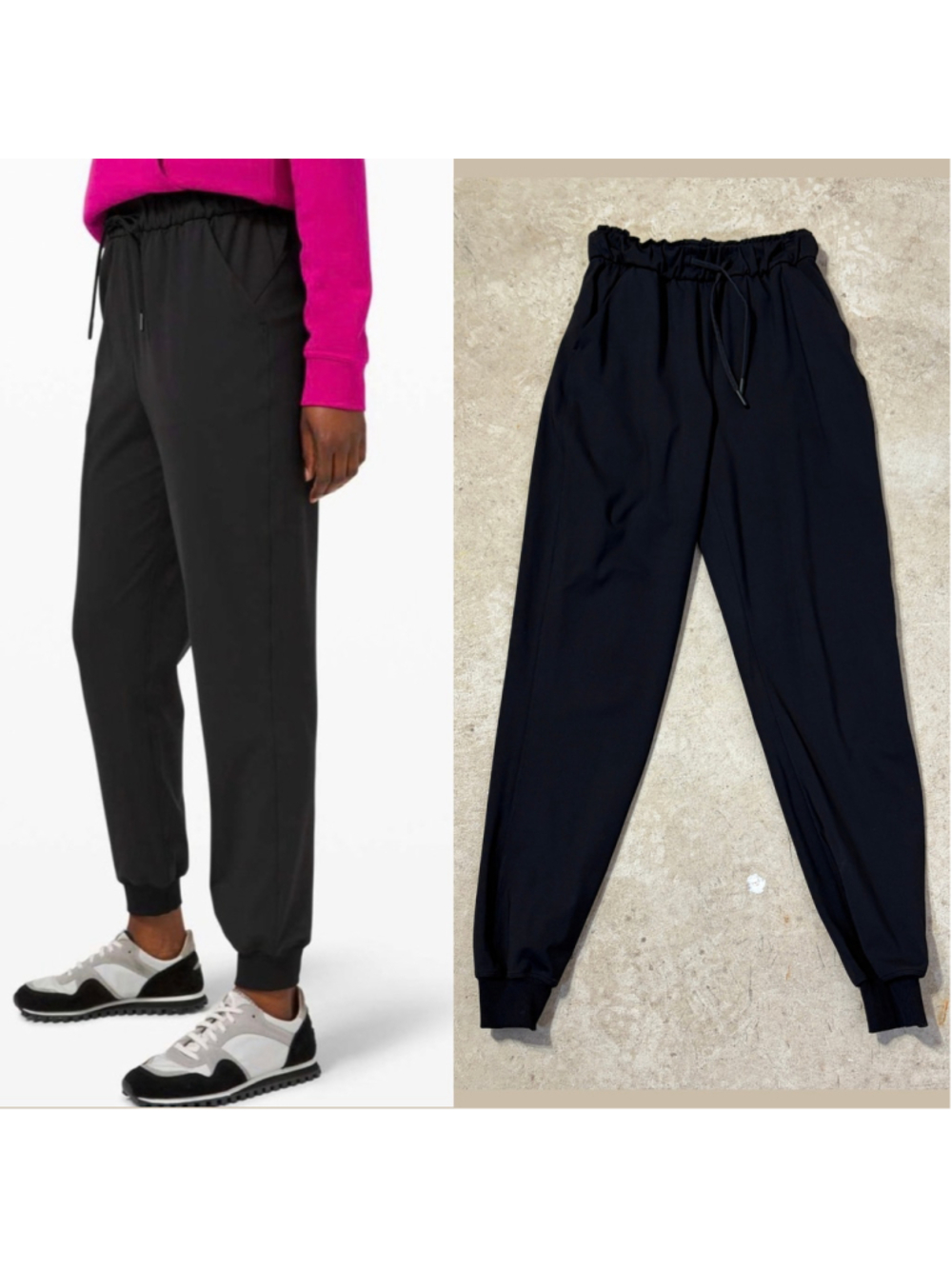 Lululemon Keep Moving Jogger Black Size 2 Luxtreme High Rise Athletic Pants